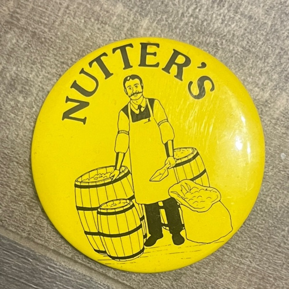 Nutter's Yellow Button Pin